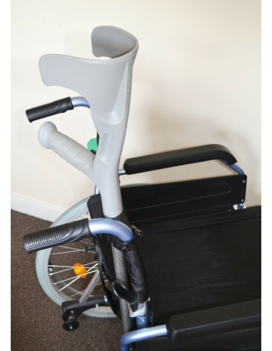 Cane, Walking Stick, Crutch Holder Clip for Rollators and Wheelchairs top fitting