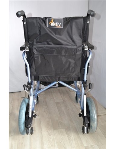 Aktiv X3 Pro Aluminium Transit Wheelchair Rear View