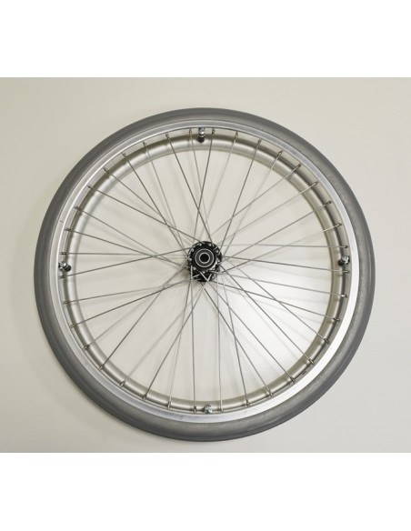 Rear Wheel with 24" Solid Grey Tyre