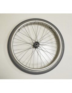 Rear Wheel with 24" Solid Grey Tyre