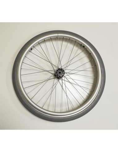 Rear Wheel with 24" Solid Grey Tyre