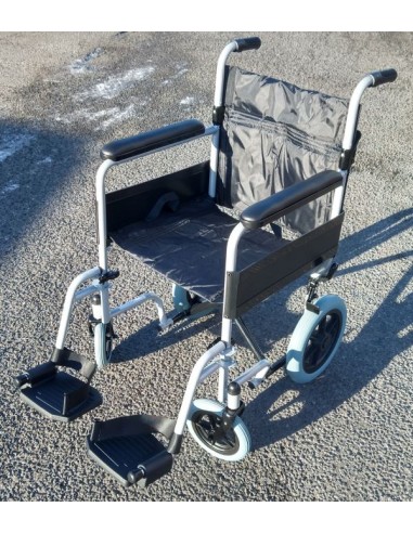 Z-Tec Steel Folding Attendant Push Wheelchair 604