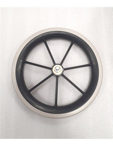 Rear transit wheel for Invacare Ben NG Wheelchair, solid, new.