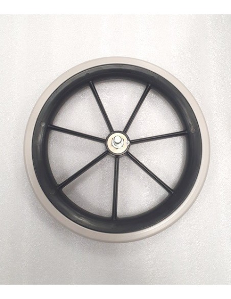 Rear transit wheel for Invacare Ben NG Wheelchair, solid, new.