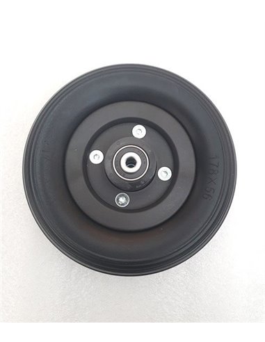 7" Solid Black Castor Wheel For Quickie Q300 Mini