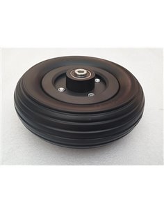 7" Solid Black Castor Wheel For Quickie Q300 Mini 2
