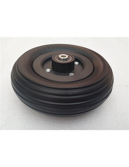 7" Solid Black Castor Wheel For Quickie Q300 Mini