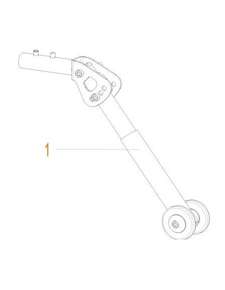 Sunrise Breezy Anti-tip to fit Basix2 Rubix2 and Relax2 Wheelchairs