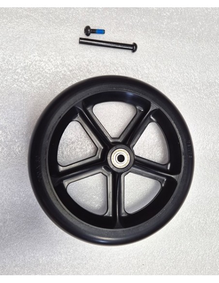 Solid 8" Black Front Castor Wheel For Invacare Action 2NG 3NG Wheelchair