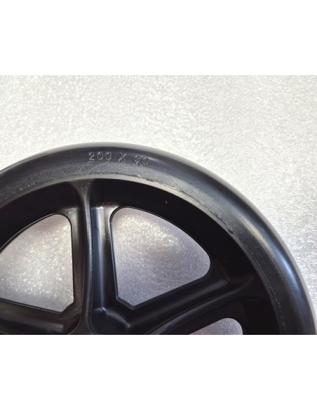 Solid 8" Black Front Castor Wheel For Invacare Action 2NG 3NG Wheelchair