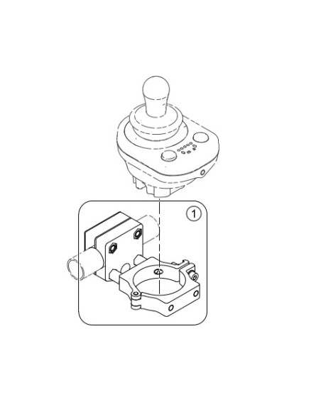 Invacare LiNX Dual Control Bracket