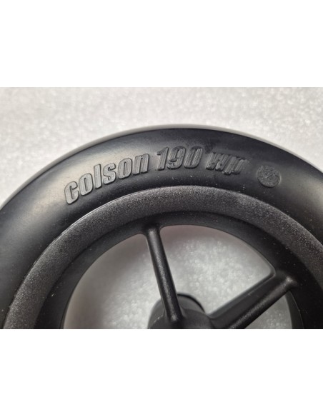 Black front castor wide profile for Invacare Ben NG Wheelchairs