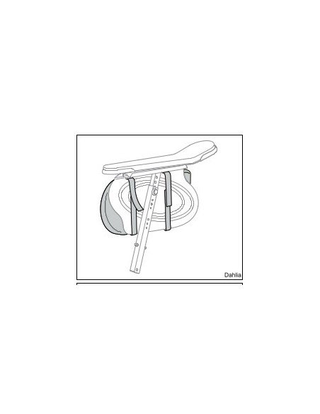 Side Rest Pad for the Invacare Rea Azalea and Dahlia Tilt in Space Wheelchairs
