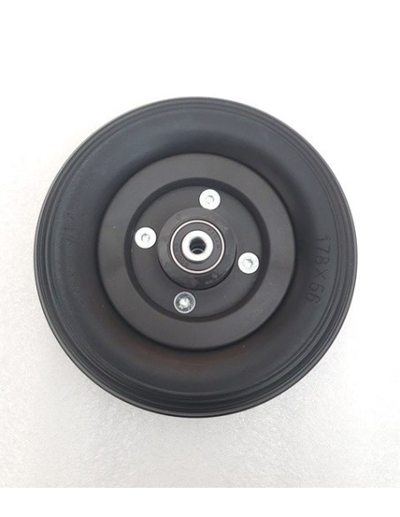 7" Solid Black Castor Wheel For Quickie Q400 & Q500 Powerchairs