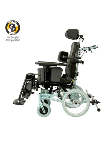 Aktiv X7 Adult Tilt and Recline Wheelchair side view