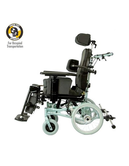 Aktiv X7 Adult Tilt and Recline Wheelchair side view