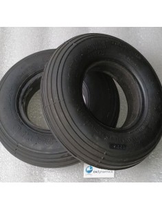 200 * 50 Black Infilled Rib Tyre, Pair