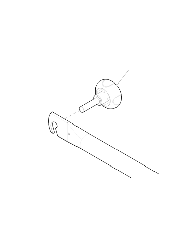 M8 Handwheel to secure stay bar on Invacare BEN NG Wheelchairs