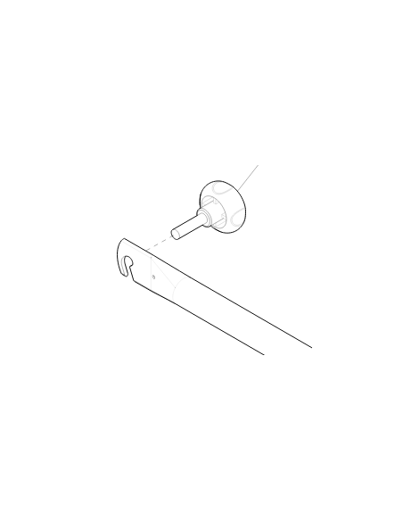 M8 Handwheel to secure stay bar on Invacare BEN NG Wheelchairs