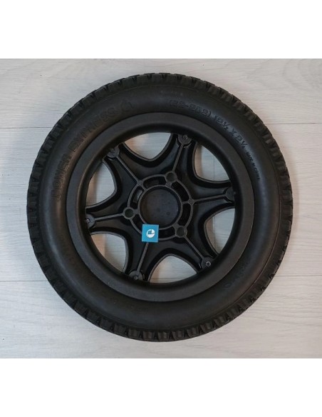 Q300 M Drive Wheel 12.5" with knobbly tyre new back