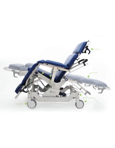 Barton I-700 Convertible Transfer Chair Features