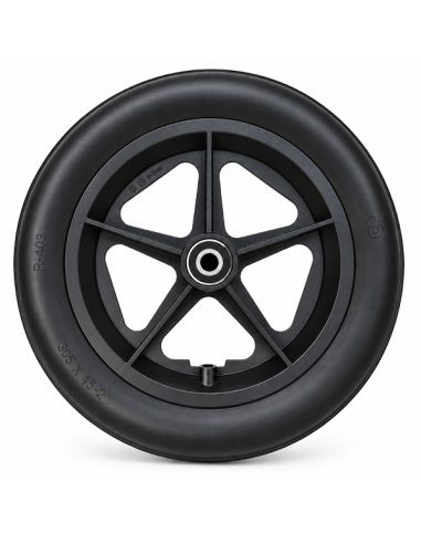 Invacare Alu Lite 12" Rear Wheels Pair Black