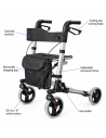 Roma City Walker 2465 Rollator 4 Wheel Walking Aid