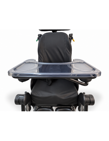 Swing Away Tray pictured fitted to the Invacare Rea Azalea Wheelchair.