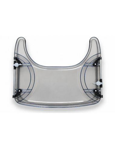 Table Tray for Invacare Rea Wheelchair, underneath view.