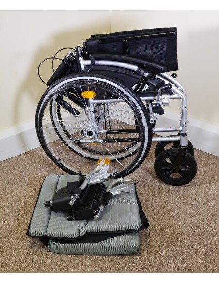 M Brand Dlite X Wheelchair Folded