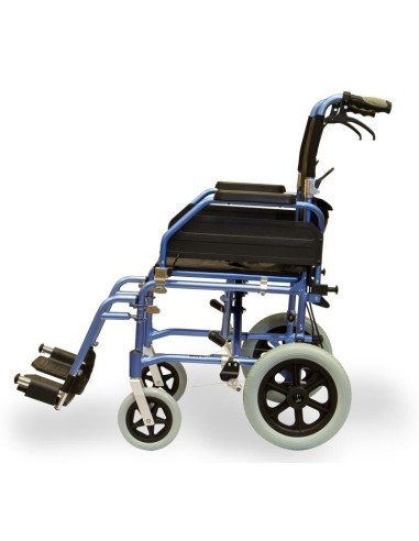 Aktiv X2 - Lite Aluminium Transit Wheelchair, side view