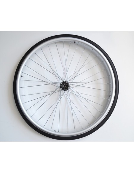 24" Solid Rear Wheel Black Tyre