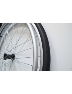 24" Solid Rear Wheel Black Tyre 2